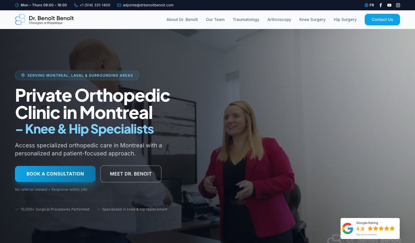 Dr. Benoît Benoît — website by Medical+